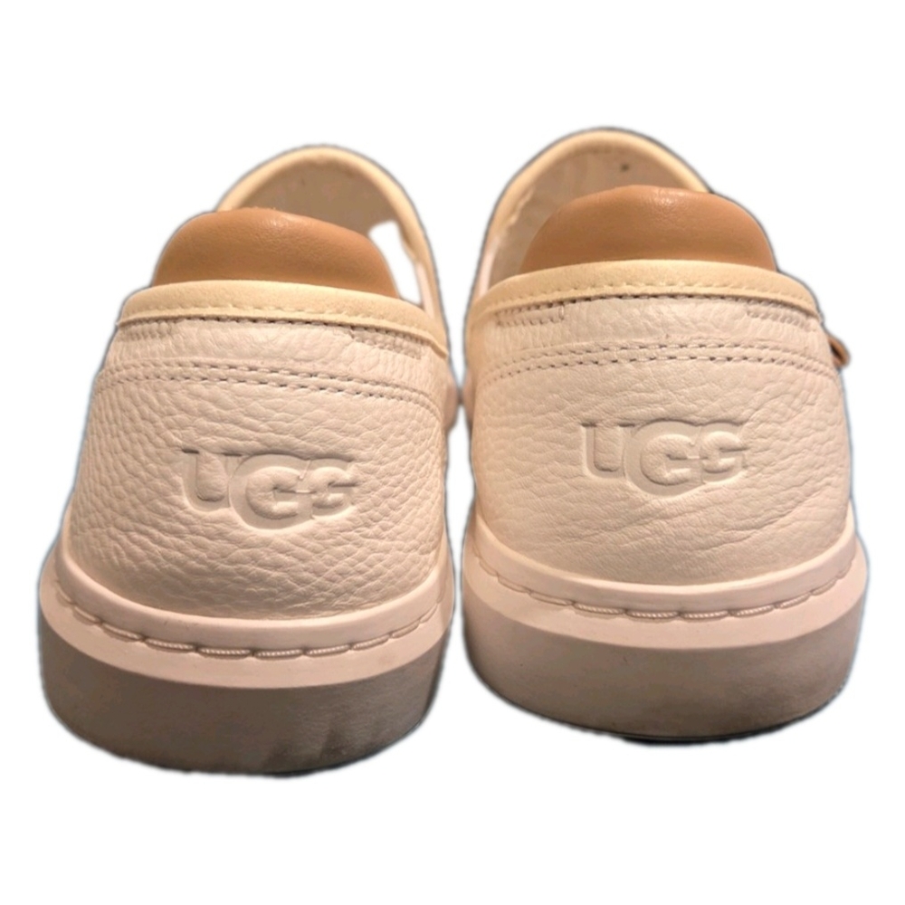 UGGWomen’s Alameda Slip-On Shoe White Leather Size 10 (EXCELLENT CONDITION) - Picture 6 of 9